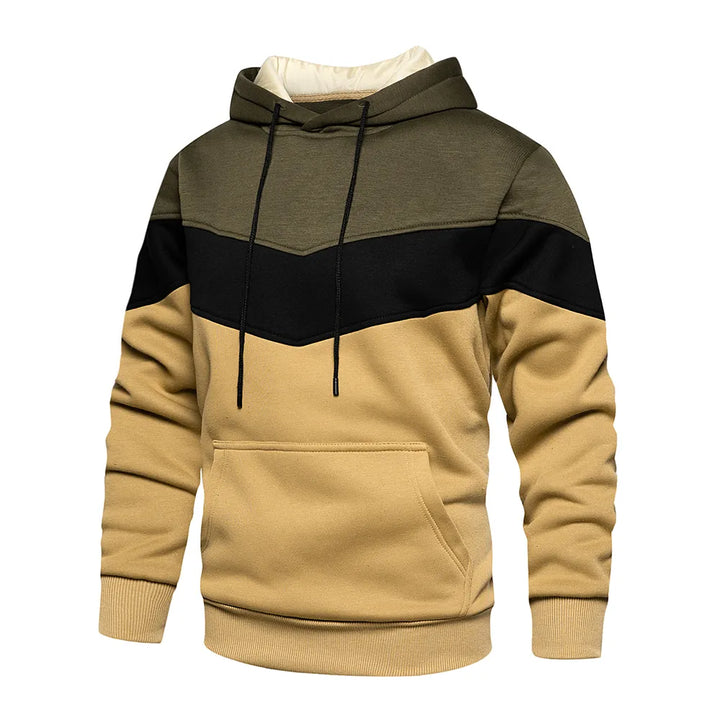 Roderick - Patchwork Hoodie | Warme fleece-streetwear