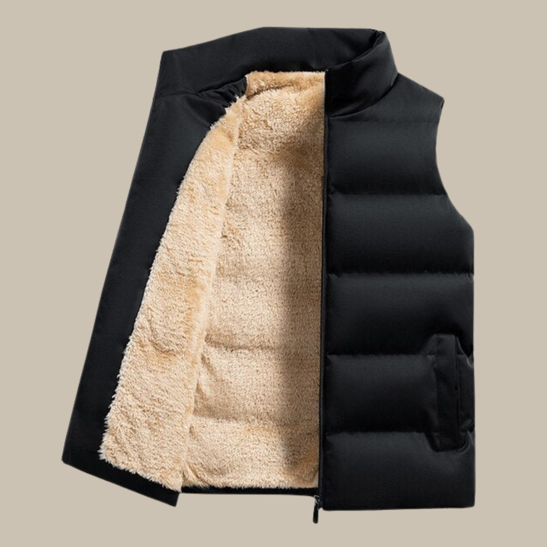 Noah Gilet | Luxury Vest with Sherpa Fleece Lining for Men