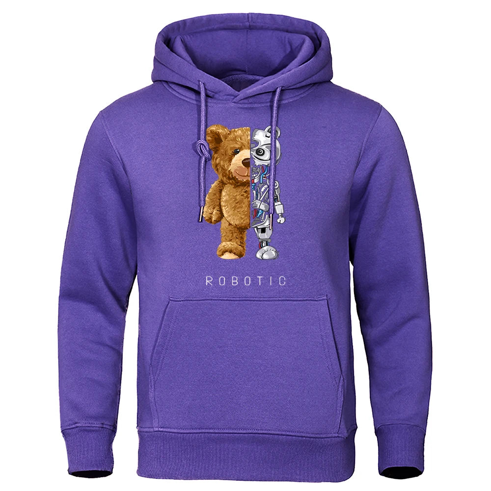 Garry - Robo Bear Hoodie | Teddy Tech-sweatshirt