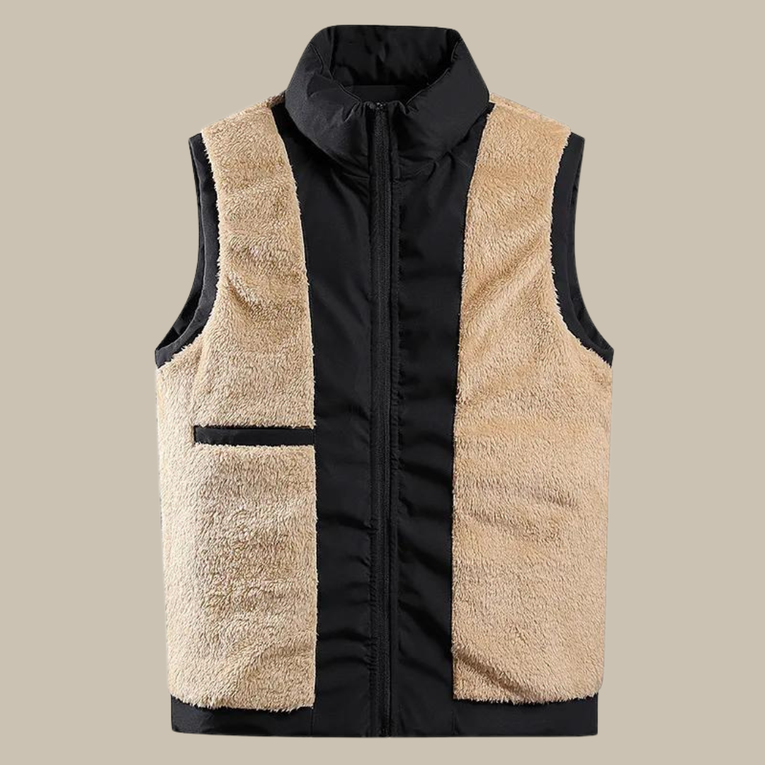 Noah Gilet | Luxury Vest with Sherpa Fleece Lining for Men