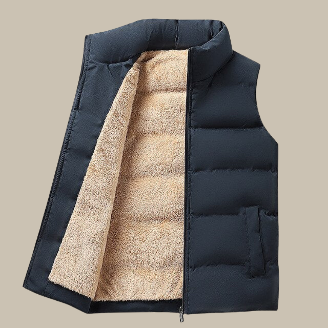 Noah Gilet | Luxury Vest with Sherpa Fleece Lining for Men