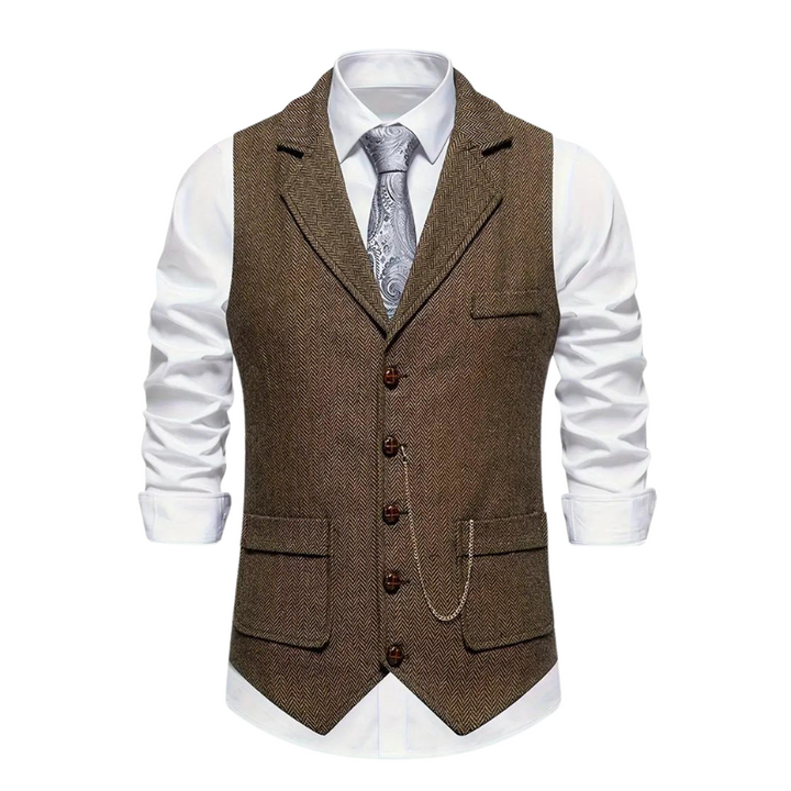 Dirk - Elegant Lapel Vest voor Heren