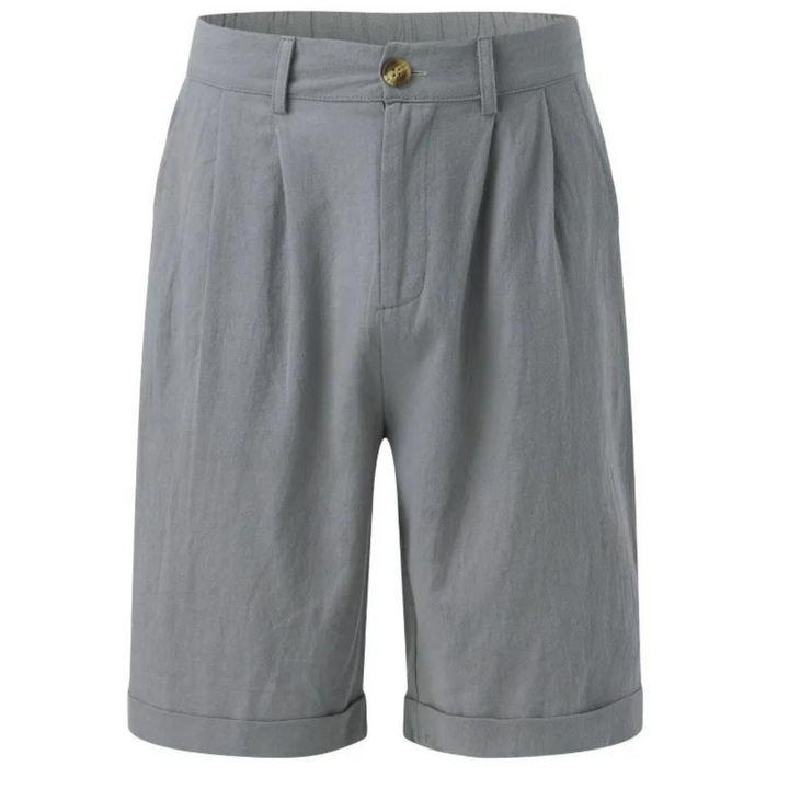 Quinten - Klassieke Basic Linnen Strandshorts Voor Heren