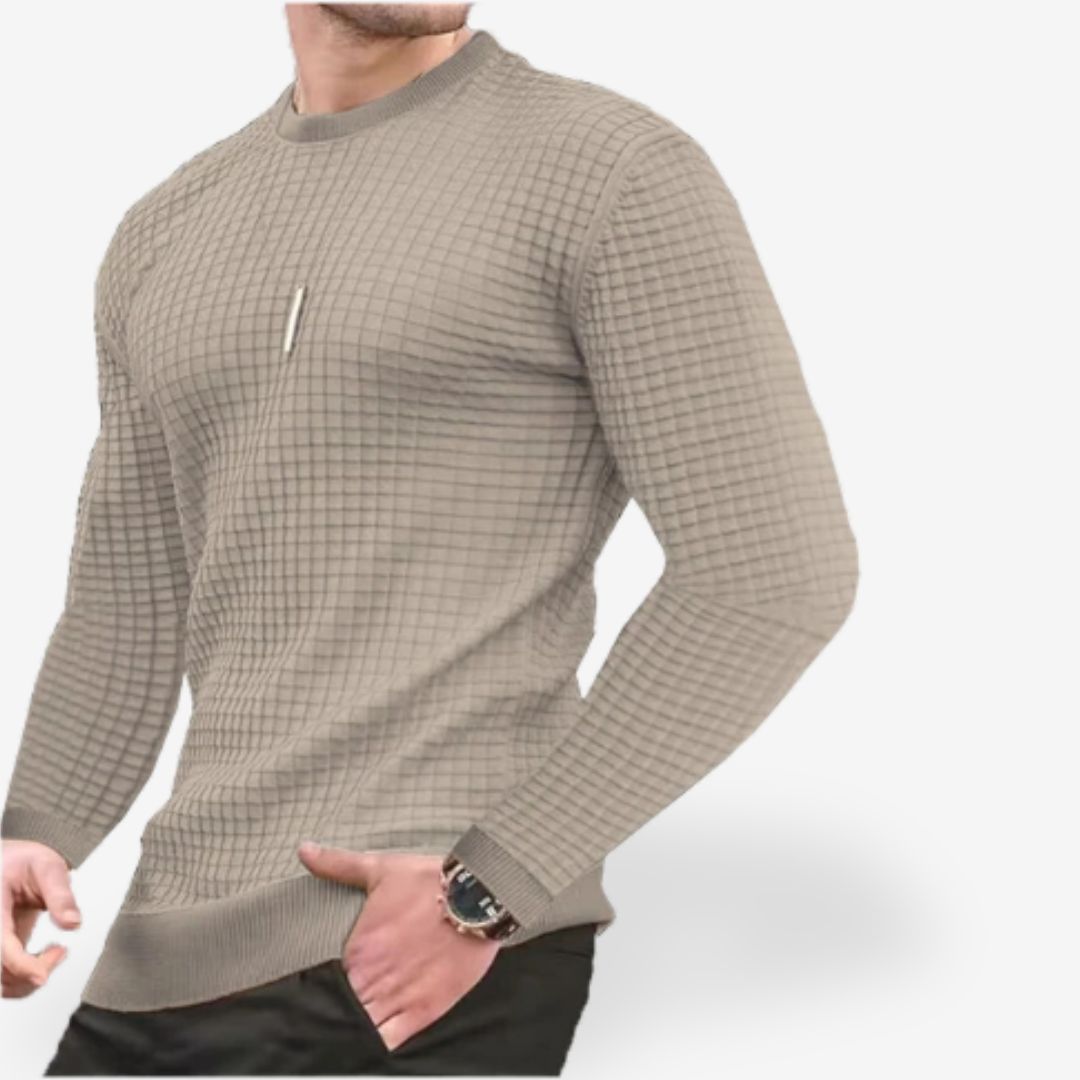 Nicolas | Men's Casual Waffle Knit Sweater