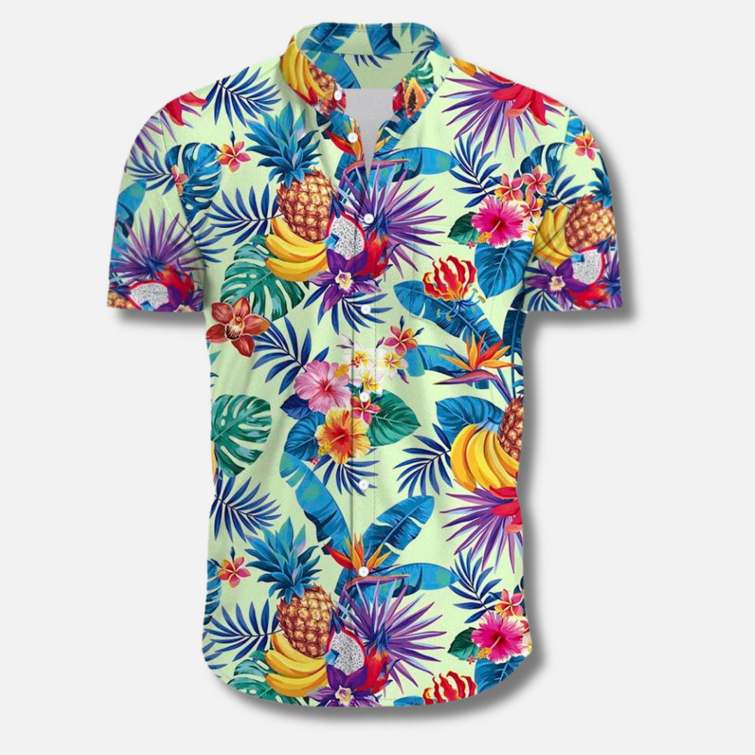 Edwin - Florida Surf Bloemen Blouse Voor Heren