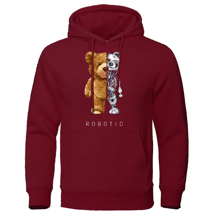 Garry - Robo Bear Hoodie | Teddy Tech-sweatshirt