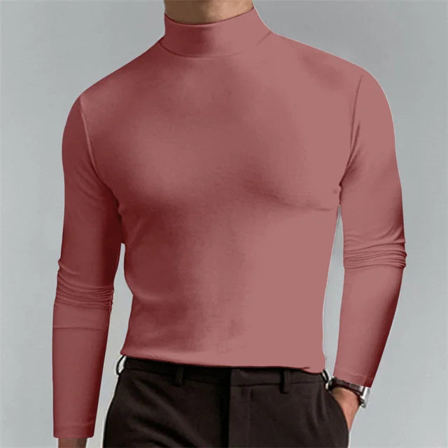 Allround Slim Fit Turtle Neck T-Shirt - Polyester, Diverse Kleuren