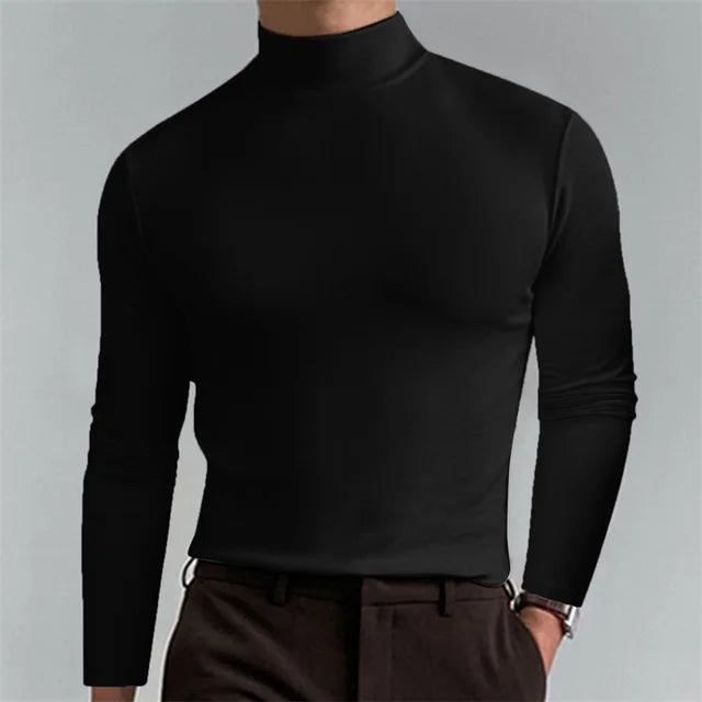 Allround Slim Fit Turtle Neck T-Shirt - Polyester, Diverse Kleuren