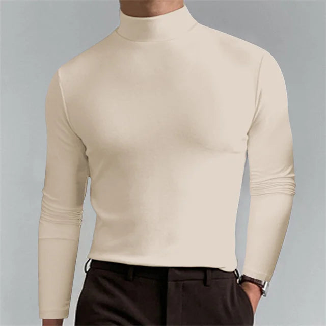 Allround Slim Fit Turtle Neck T-Shirt - Polyester, Diverse Kleuren