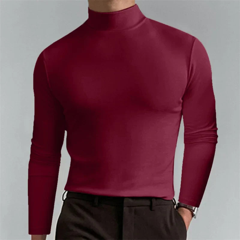 Allround Slim Fit Turtle Neck T-Shirt - Polyester, Diverse Kleuren