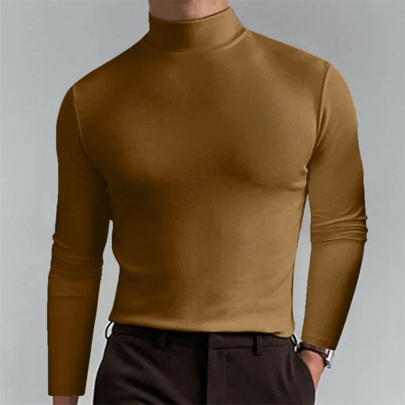 Allround Slim Fit Turtle Neck T-Shirt - Polyester, Diverse Kleuren