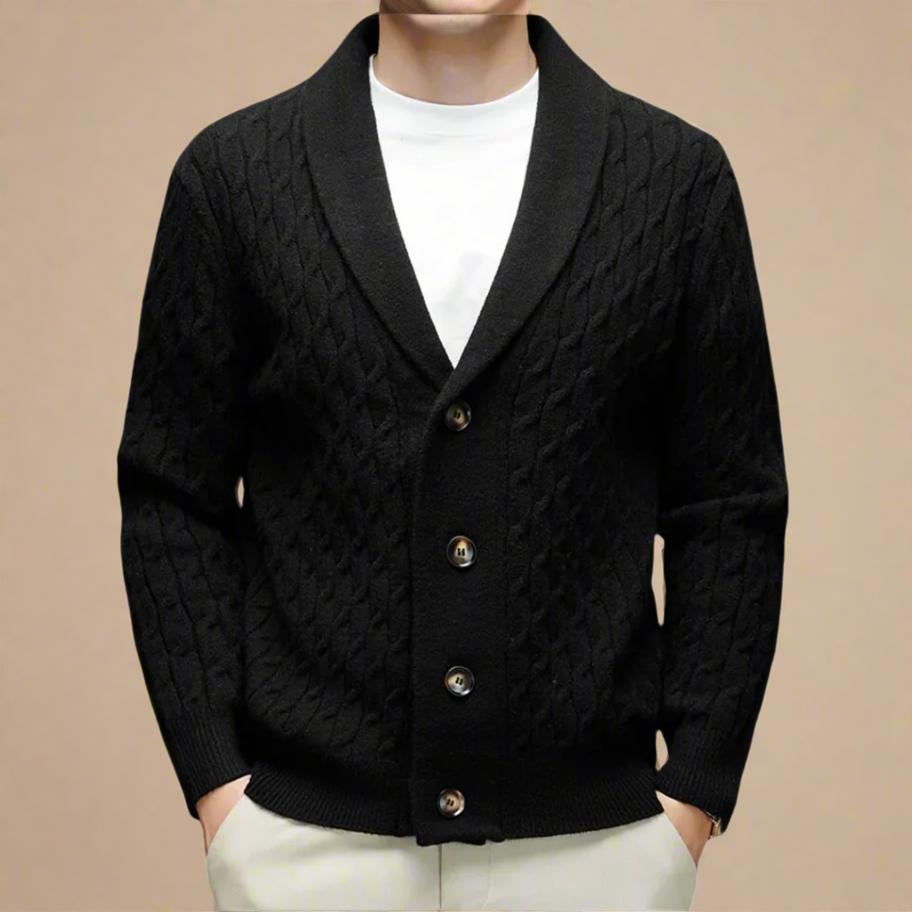 Noah Cardigan | Men's Cable-Knit Buttoned Cardigan