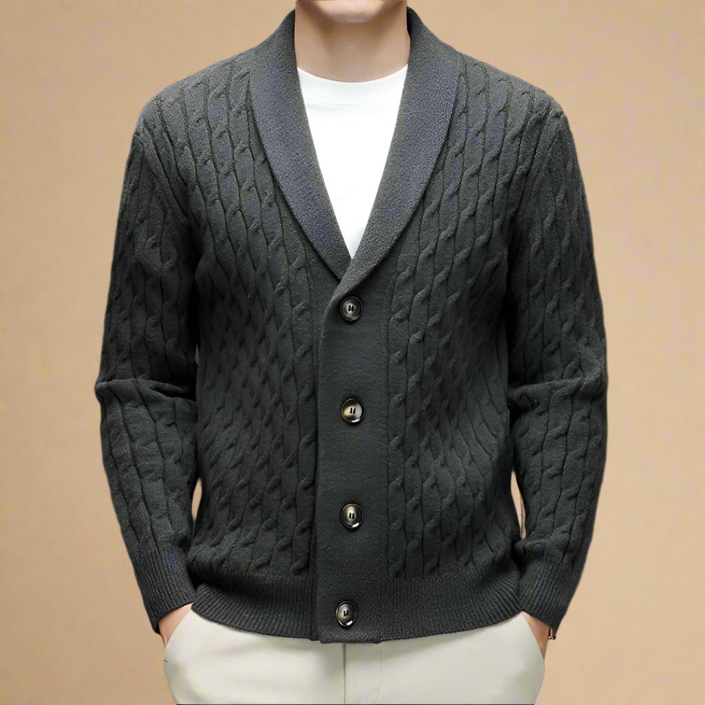 Noah Cardigan | Men's Cable-Knit Buttoned Cardigan