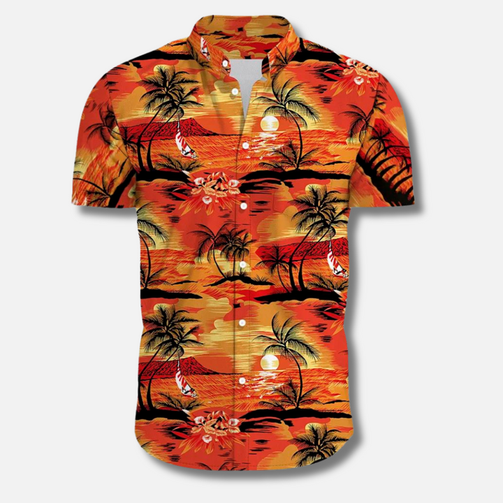 Edwin - Florida Surf Bloemen Blouse Voor Heren