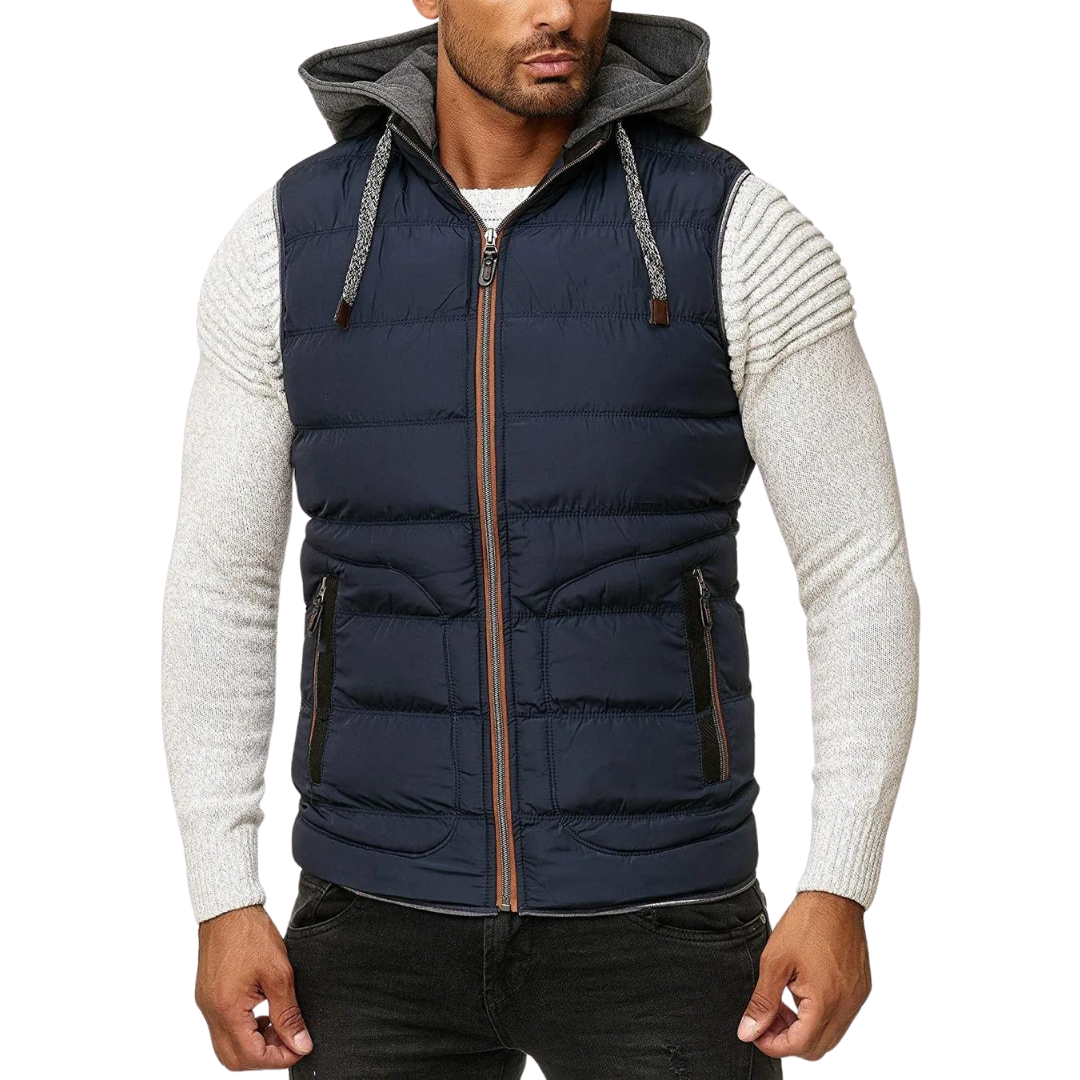 Xavier - Lente Bodywarmer Met Afneembare Capuchon Voor Heren