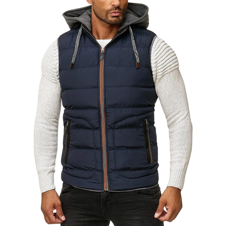 Xavier - Lente Bodywarmer Met Afneembare Capuchon Voor Heren