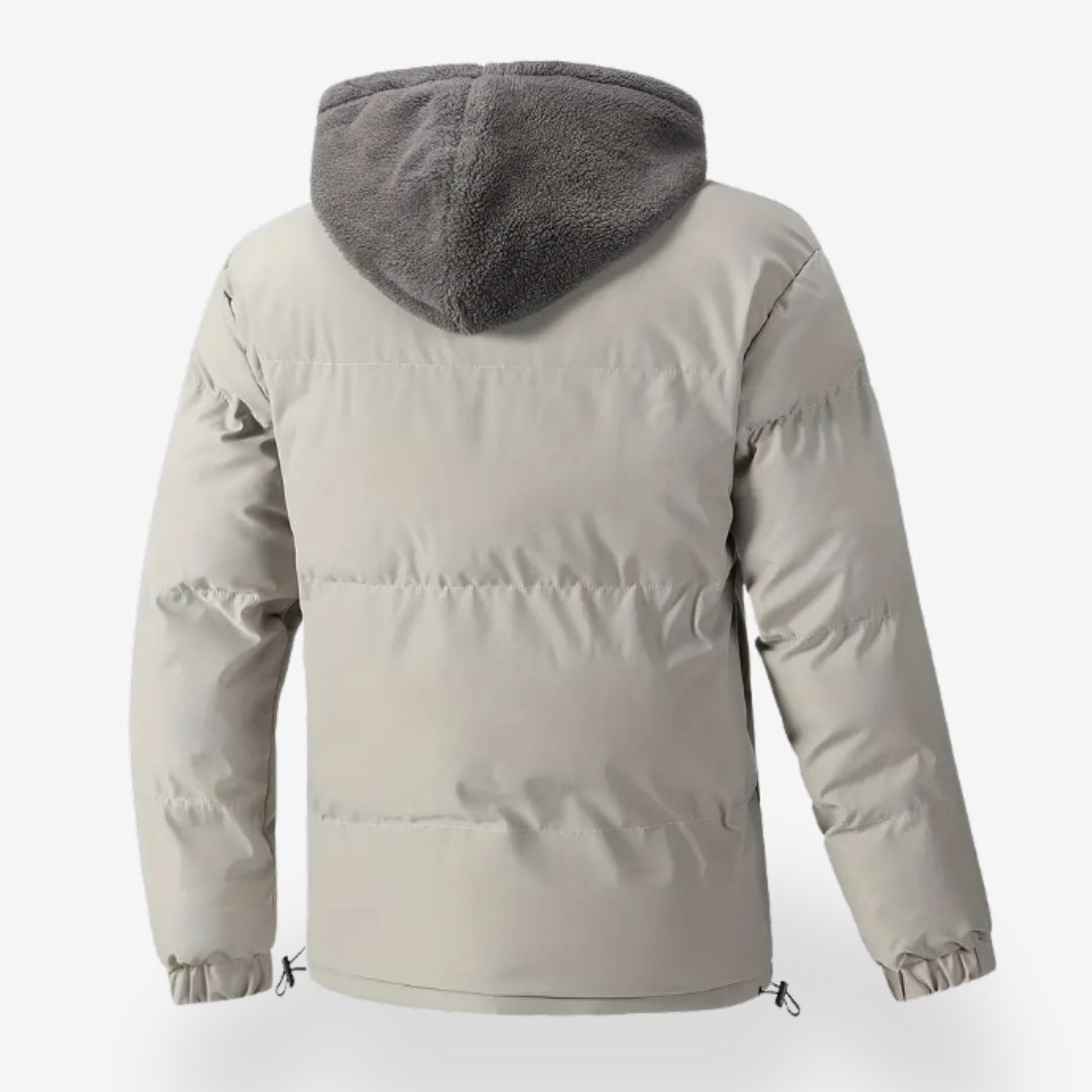 Heren Dubbel-Laags Geïsoleerde Hooded Jacket Warm