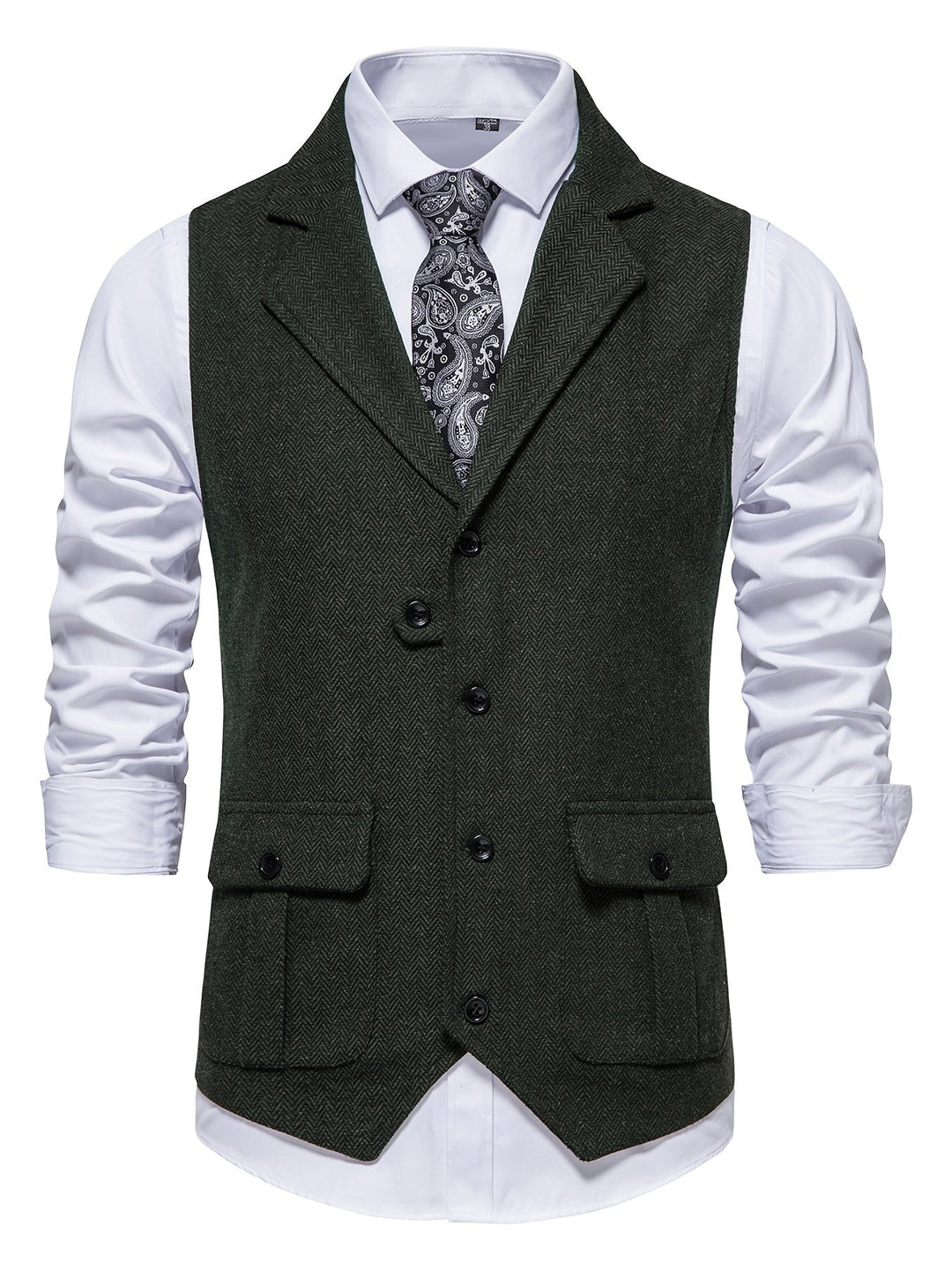 Clajay - Tweed Vest | Stijlvol heren gilet voor de feestdagen