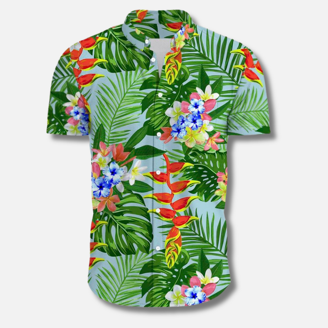 Edwin - Florida Surf Bloemen Blouse Voor Heren