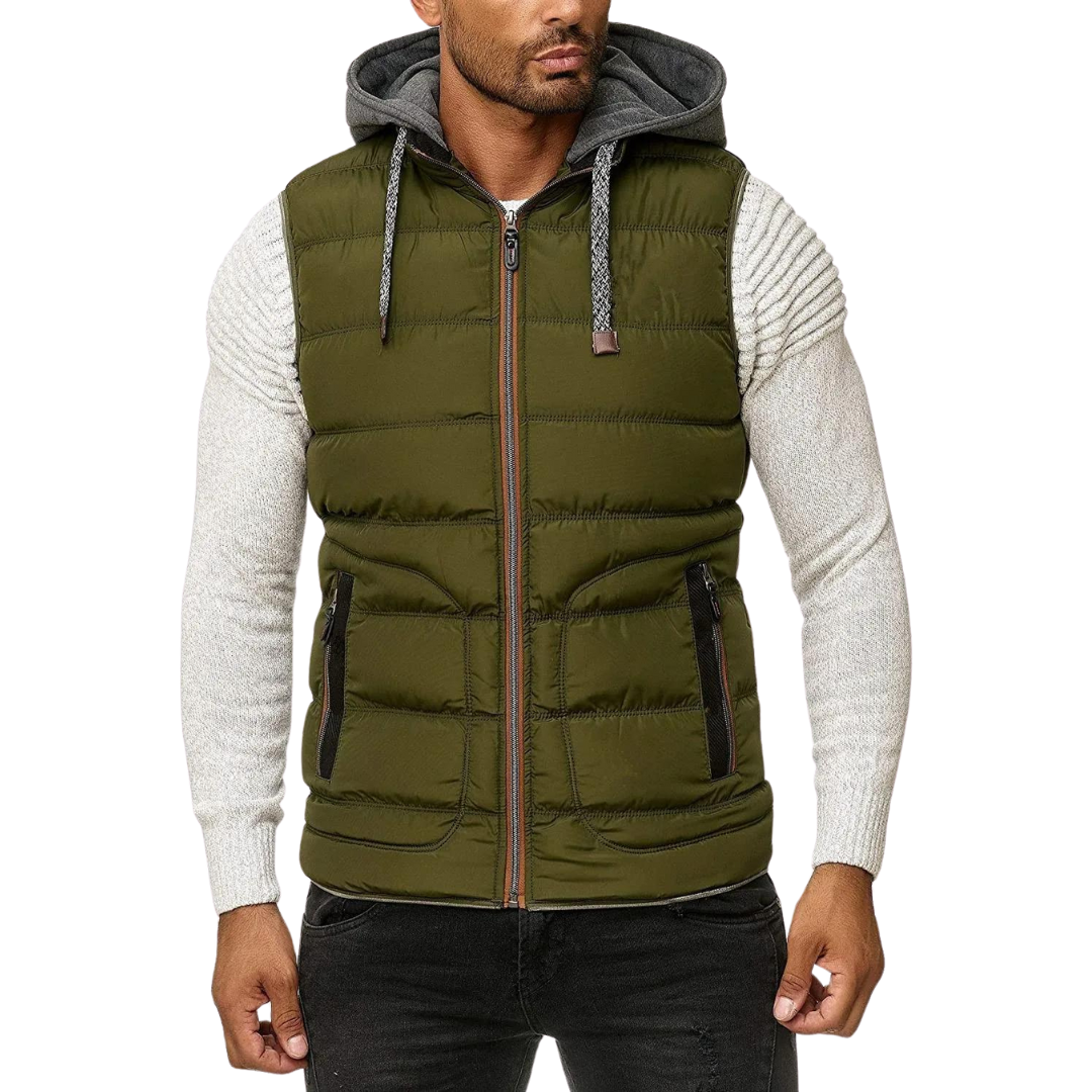 Xavier - Lente Bodywarmer Met Afneembare Capuchon Voor Heren