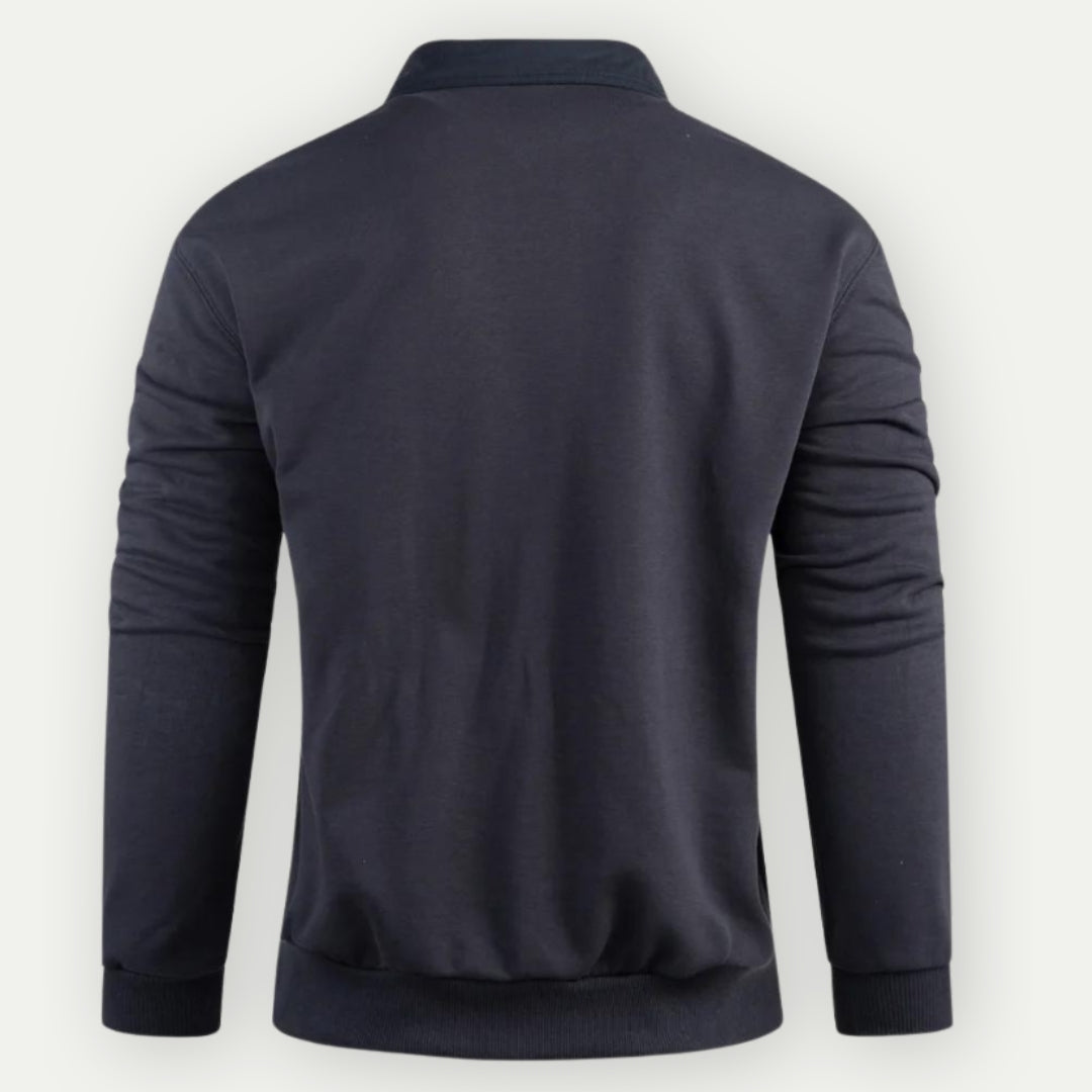 Victtor - Klassiek Kraag Sweatshirt