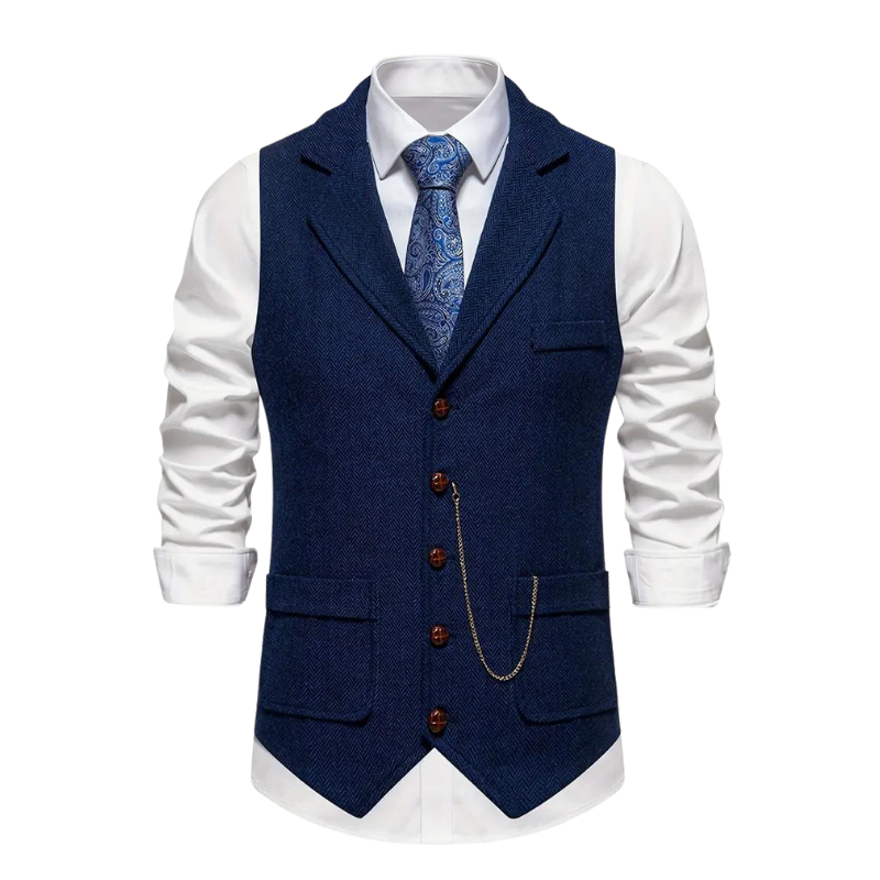 Dirk - Elegant Lapel Vest voor Heren