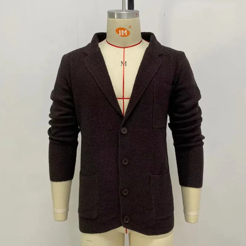 Marco - Sweatercoat | Casual gebreid vest