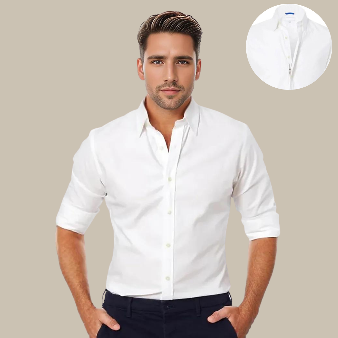 Noah Suit | Wrinkle-Free Shirt with Zipper