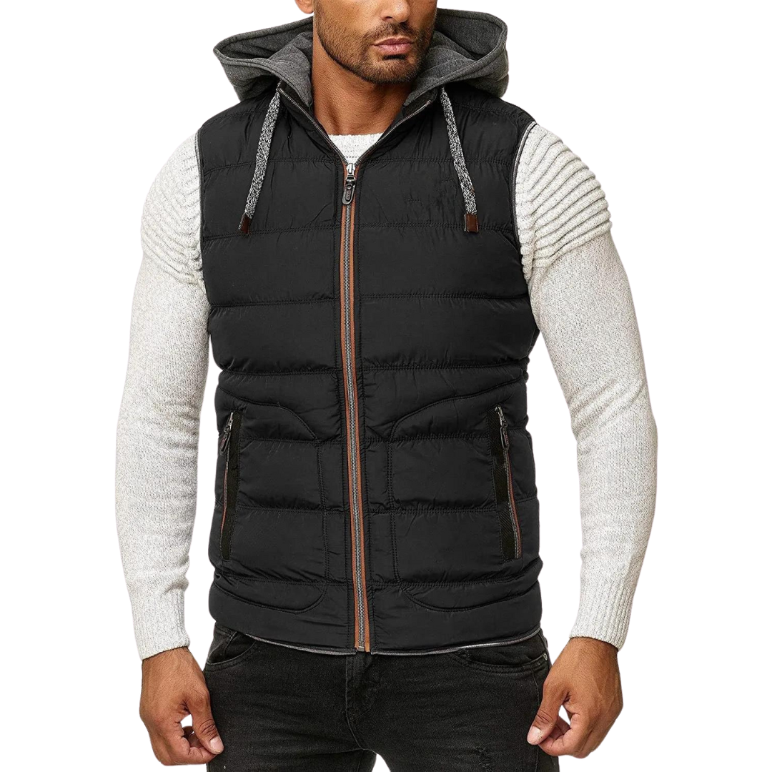 Xavier - Lente Bodywarmer Met Afneembare Capuchon Voor Heren