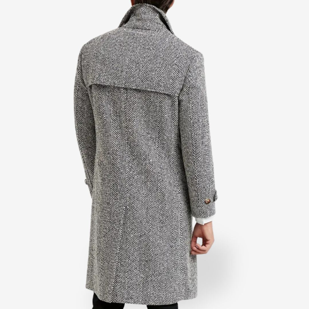 Heren Warme Trenchcoat Jas