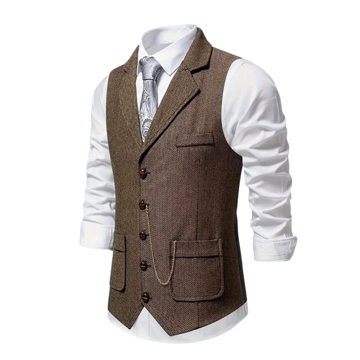 Dirk - Elegant Lapel Vest voor Heren