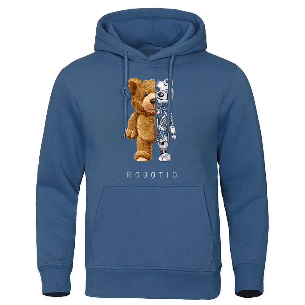 Garry - Robo Bear Hoodie | Teddy Tech-sweatshirt