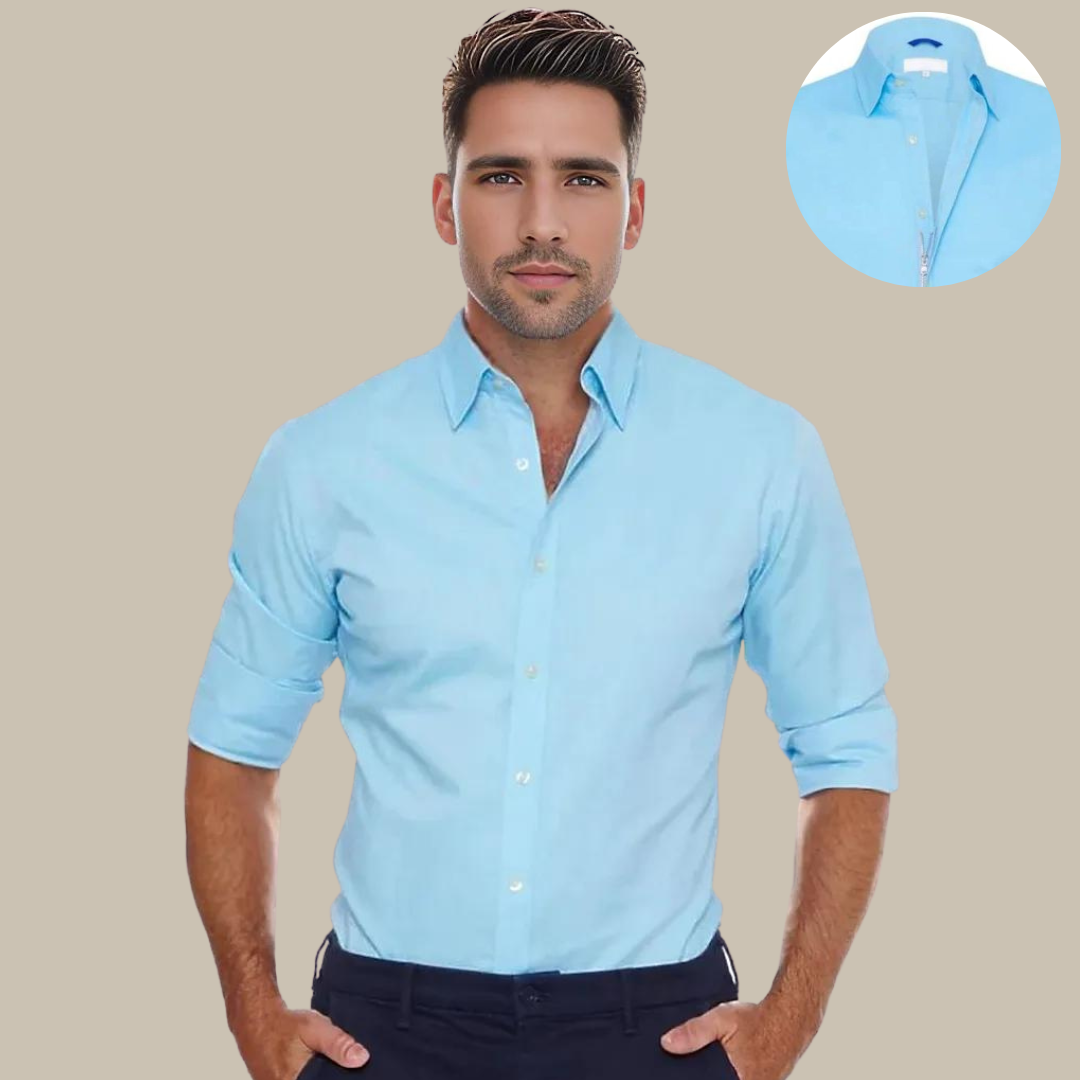 Noah Suit | Wrinkle-Free Shirt with Zipper