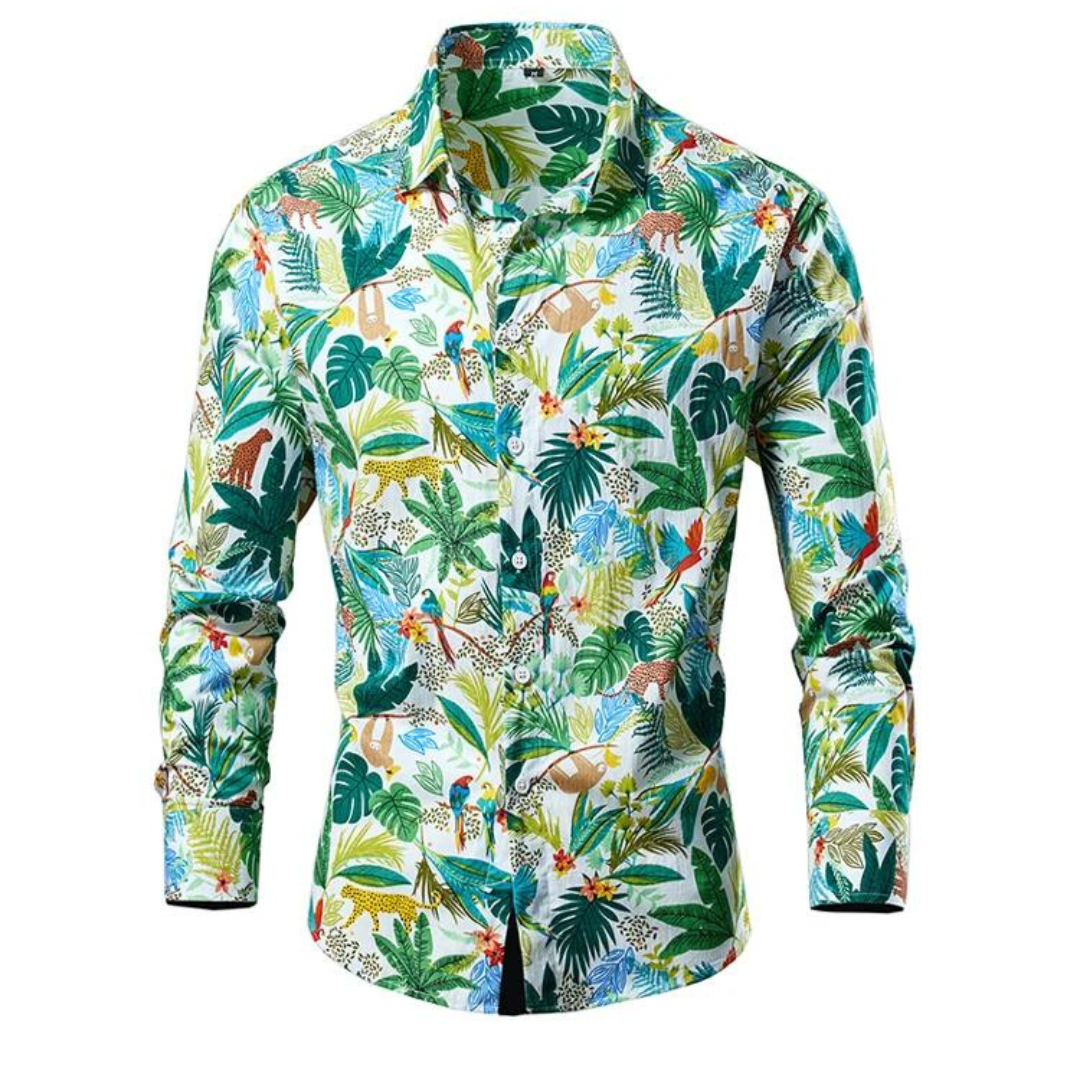 Carl - Hawaii Lente/Zomer Blouse Voor Heren