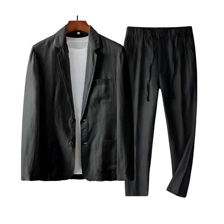 Luuk - Linnen Heren Two Piece (Broek +Blazer) Voor Lente/Zomer