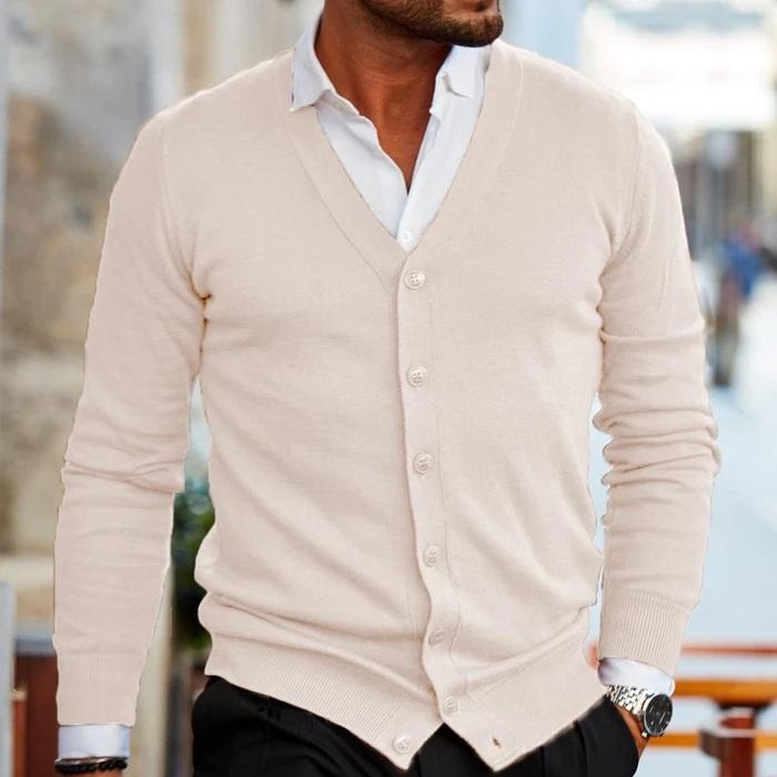 Noah Cardigan | Men's V-Neck Buttoned Cardigan