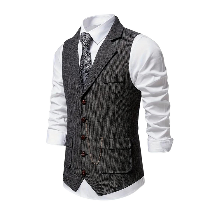 Dirk - Elegant Lapel Vest voor Heren