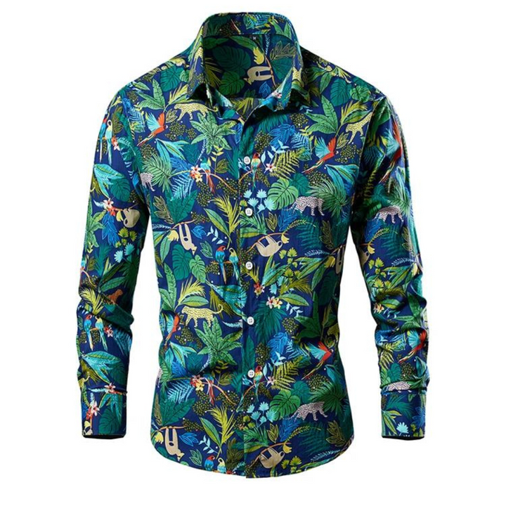 Carl - Hawaii Lente/Zomer Blouse Voor Heren