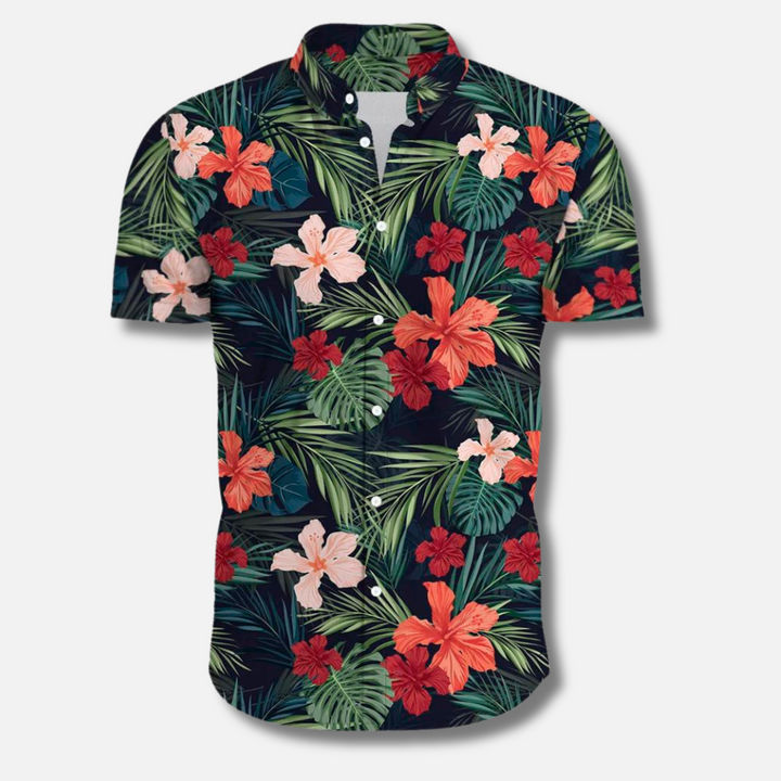 Edwin - Florida Surf Bloemen Blouse Voor Heren