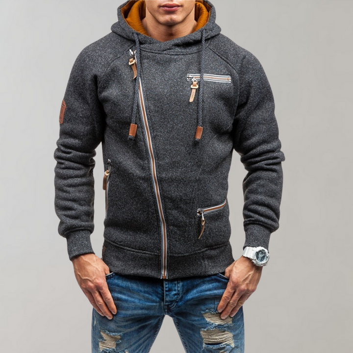 Brady | Casual hoodie met ritssluiting voor heren