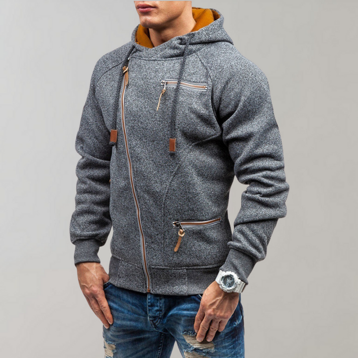 Brady | Casual hoodie met ritssluiting voor heren