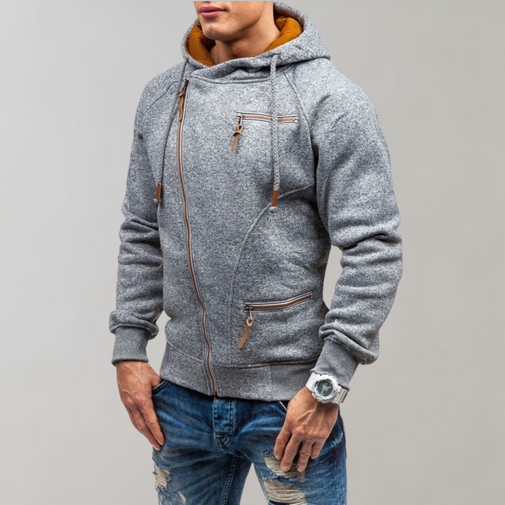 Brady | Casual hoodie met ritssluiting voor heren