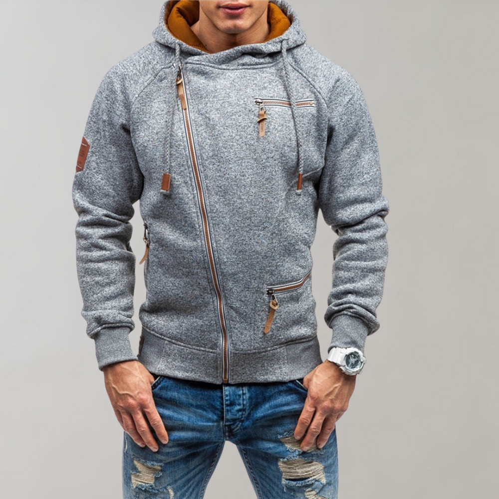 Brady | Casual hoodie met ritssluiting voor heren