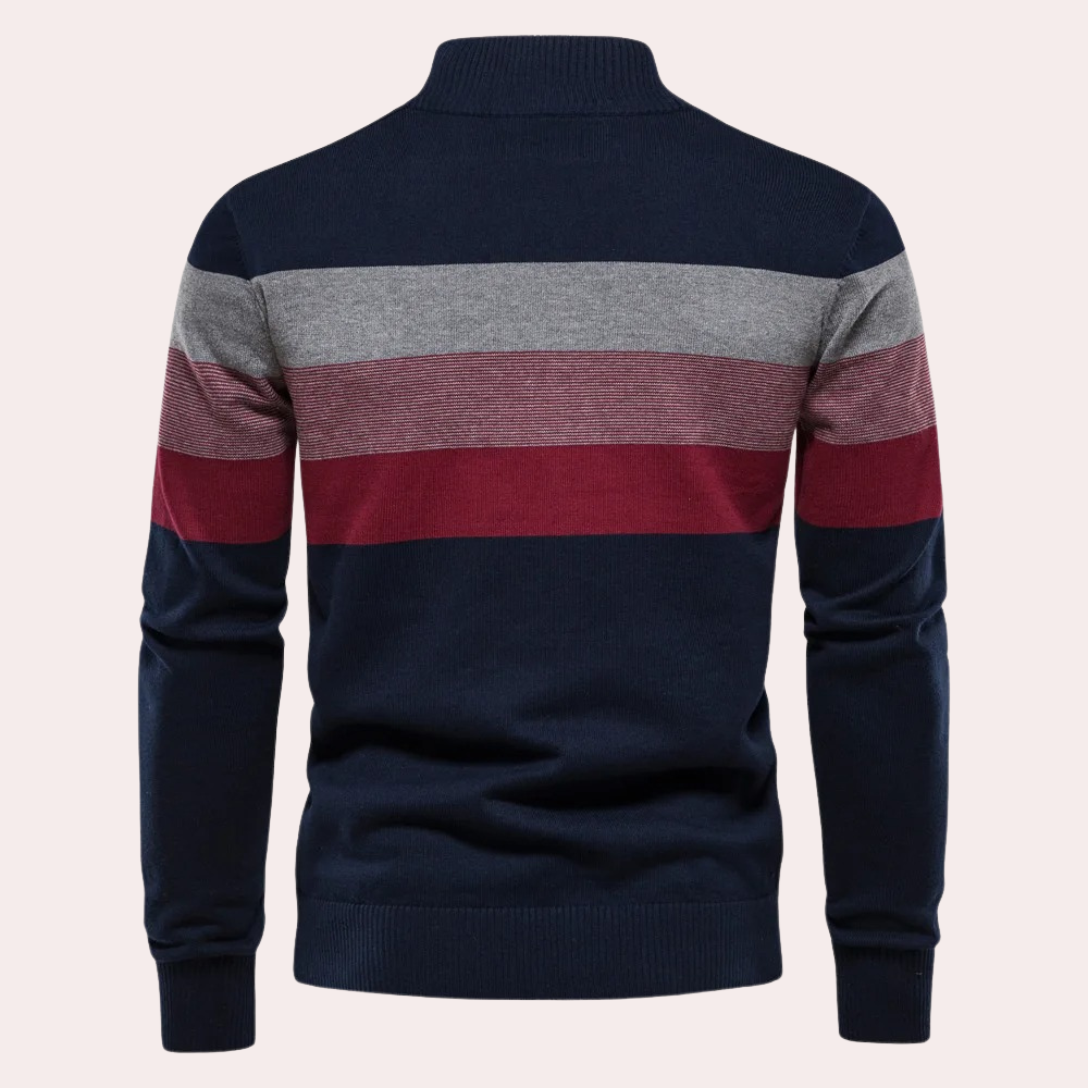 Calvin | Trendy gestreepte herensweater