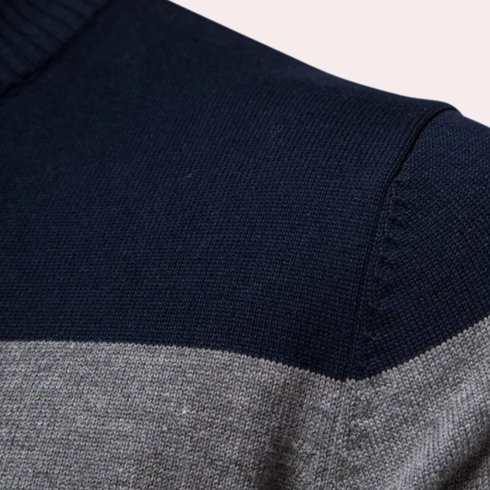 Calvin | Trendy gestreepte herensweater