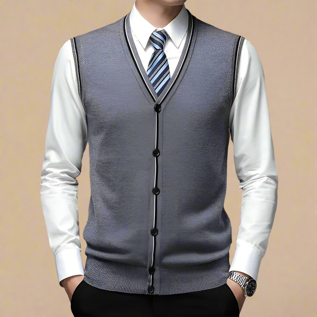 Casual Buttoned Waistcoat for Men