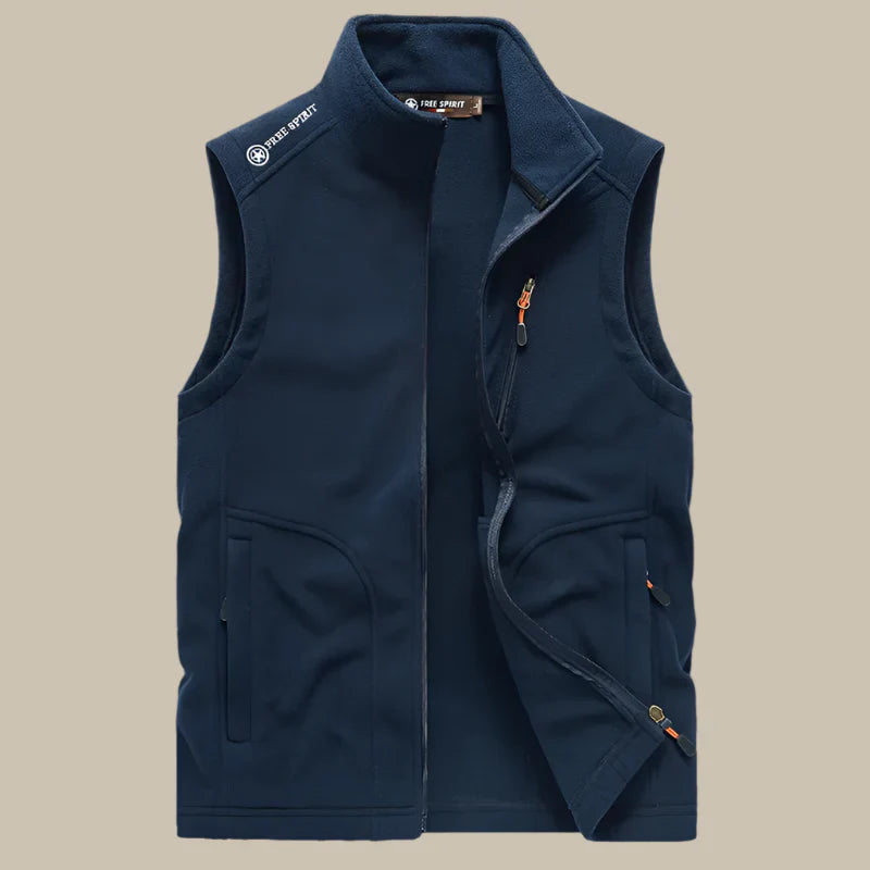 Casual Sleeveless Fleece Gilet for Men