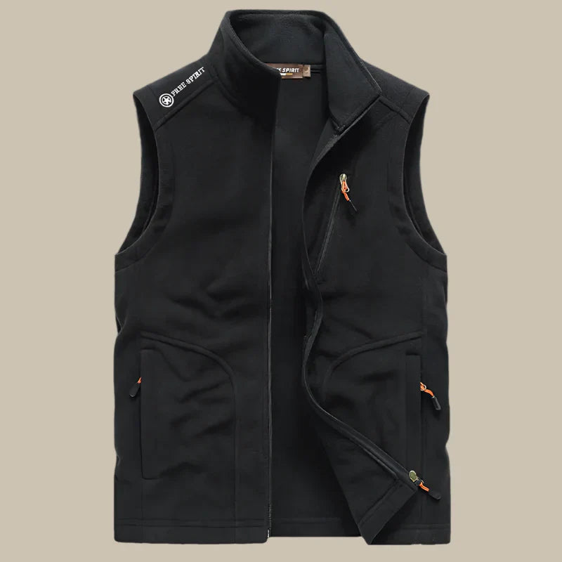 Casual Sleeveless Fleece Gilet for Men