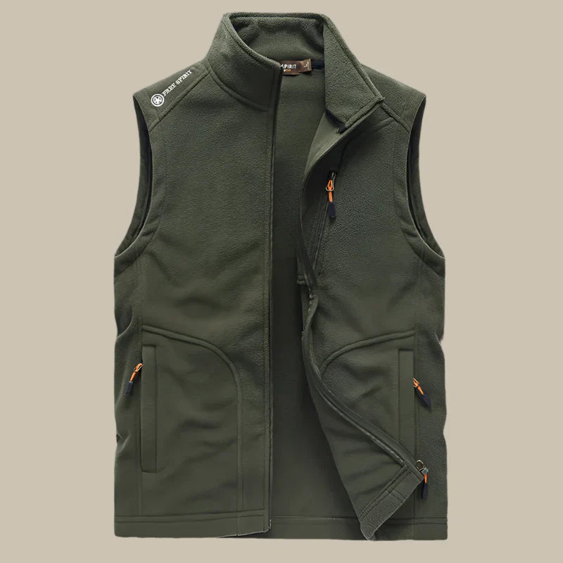 Casual Sleeveless Fleece Gilet for Men