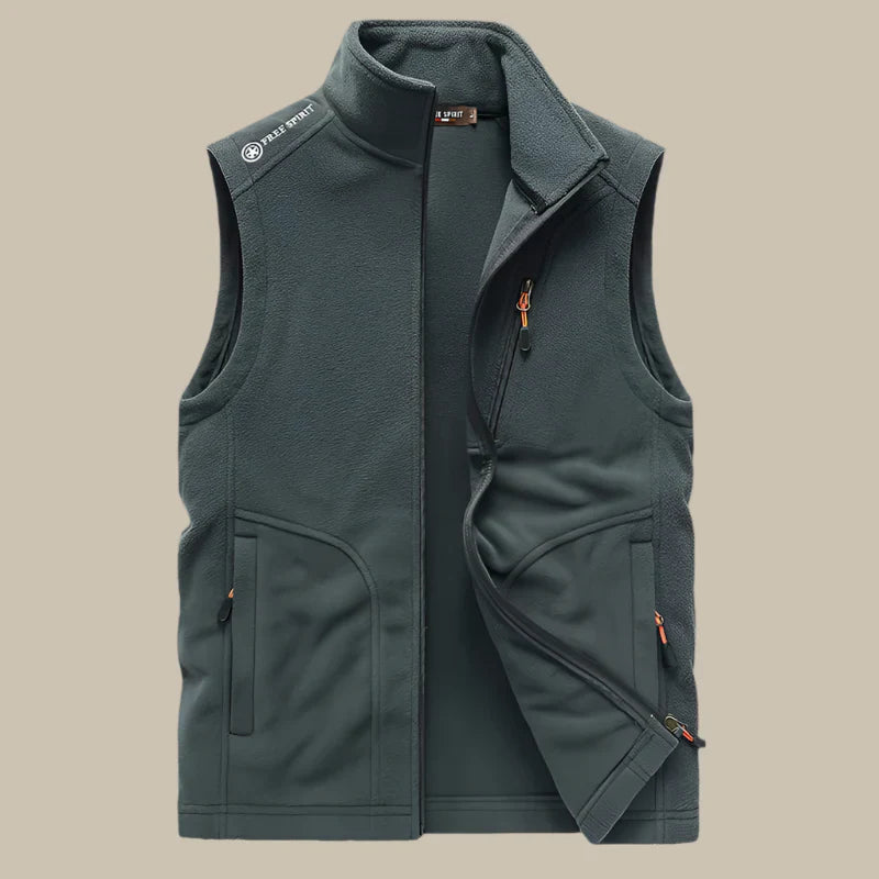 Casual Sleeveless Fleece Gilet for Men